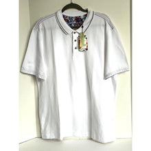 Load image into Gallery viewer, Robert Graham Wren Polo Shirt Mens XL White Short Sleeve Classic