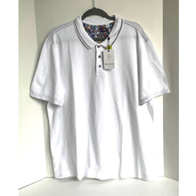 Load image into Gallery viewer, Robert Graham Wren Polo Shirt Mens XL White Short Sleeve Classic