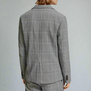 ScotchSodaCheckSingle-BreastedBlazerMensXLGraySeersuckerLightweight2