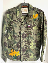 Load image into Gallery viewer, Scotch Soda Field Jacket Mens Green Tropical Embroidered Army Cotton Blazer