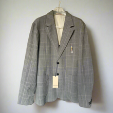 Load image into Gallery viewer, Scotch_Soda_Check_Single-Breasted_Blazer_Mens_XL_Gray_Seersucker_Lightweight