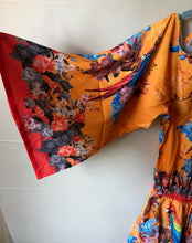 Load image into Gallery viewer, Shahida Parides Romper Womens Small Medium Cold Shoulder Drawstring Floral