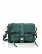 Load image into Gallery viewer, She+Lo Moto Small Green Leather Camera Crossbody Bag