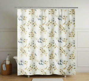 Distinctly Home Shower Curtain Floral Cotton English Garden Cotton 72x72 inch Abigail