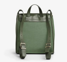 Load image into Gallery viewer, Skagen Backpack Womens Large Green Nylon Leather Drawstring Medium Ebba