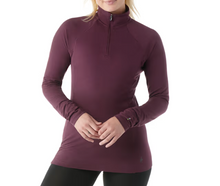 Load image into Gallery viewer, Smartwool Merino Base Layer Classic All-Season 1/4 Zip Women