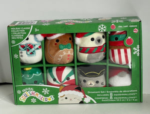 Squishmallows Holiday Classic Collection of eight plush 4 inch toys