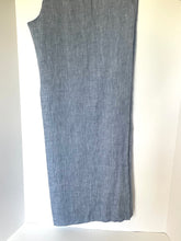 Load image into Gallery viewer, Blue sleeveless dress on a white background