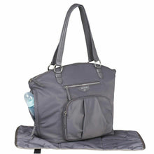 Load image into Gallery viewer, TWELVELittle Tote Diaper Bag Large Gray Allure Dome Crossbody Chemical Free