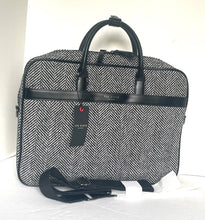 Load image into Gallery viewer, Ted Baker Andreaz Mens Briefcase Laptop Bag Black Herringbone Document Bag