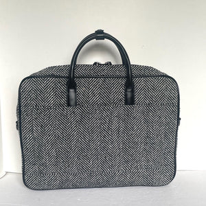 Ted Baker Andreaz Mens Briefcase Laptop Bag Black Herringbone Document Bag