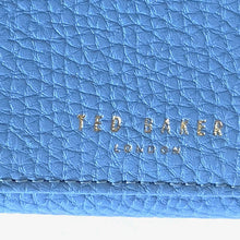 Load image into Gallery viewer, Ted Baker Muscovy Bobble Matinee Wallet Womens Blue Pebbled Leather