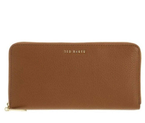 Ted Baker Wallet Women Large Brown Leather Laceyy Continental Zip Around Accordian