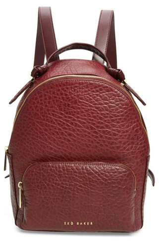 Ted Baker Women’s Orilyy Leather Medium Backpack with Knotted Handle