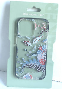 Ted Baker iPhone 13 PRO Clear Case Floral Slim Protective Bumper 6.1in