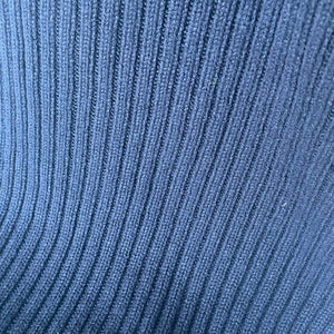Ted Baker Kauff Wool Cashmere Scarf Blue Cardigan Rib Knit Oblong Unisex