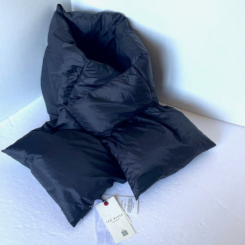 Ted Baker Marjey Puffer Scarf Unisex Black Quilted Lightweight Warm Winter