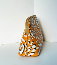Load image into Gallery viewer, Ted Baker Travel Wash Bag Large Yellow Leopard Print Makeup Cosmetic Luciiaa