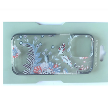 Load image into Gallery viewer, Ted Baker iPhone 13 PRO Case Floral Spiced Up Hardshell Clear Blue 6.1in