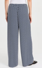 Load image into Gallery viewer, Theory Blue Geometric Crepe Wide-Leg Drawstring Pants Womens Small