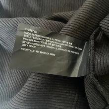 Load image into Gallery viewer, Theory Naneik Black Ribbed Turtleneck Sweater Large NWT Stretch Designer Knit