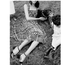Load image into Gallery viewer, Anthropologie Square Neck Midi Dress Small Petite Black Sleeveless A-Line