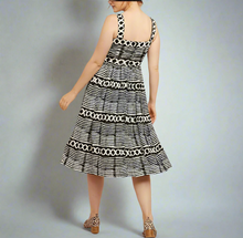 Load image into Gallery viewer, anthropologie_Dress_Womens_Small_Petite_Black_A-Line_Midi_Dress_Sleeveless_Square_Neck