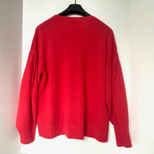 Load image into Gallery viewer, Red sweater on a hanger against a white background