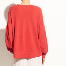 Load image into Gallery viewer, Red sweater on a mannequin against a white background