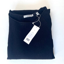 Load image into Gallery viewer, Vince Dress Womens Small Black Scoop Neck Long Sleeve Rib Knit Merino Wool