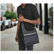 Load image into Gallery viewer, WANT Les Essentiels Kurtz Sling Bag Black Nylon Slim Crossbody Minimalist