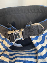 Load image into Gallery viewer, Want Les Essentiels Backpack Extra Large Blue Duffel Top Load EPPS Stripe Canvas Leather