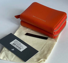 Load image into Gallery viewer, Want Les Essentiels Wallet Womens Orange Mini Leather Petra Double Zip Extra Small 