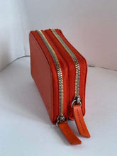 Load image into Gallery viewer, Want Les Essentiels Wallet Womens Orange Mini Leather Petra Double Zip Extra Small 