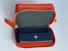Load image into Gallery viewer, Want Les Essentiels Wallet Womens Orange Mini Leather Petra Double Zip Extra Small