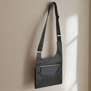 WANT Les Essentiels Kurtz Messenger Bag Mens Black Nylon Sling Crossbody