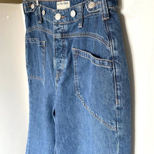 Load image into Gallery viewer, We The Free Palmer Cuffed Jeans Womens 28 Blue Wide Leg Baggy Relaxed