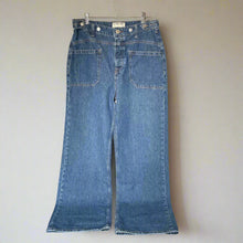 Load image into Gallery viewer, We The Free Palmer Cuffed Jeans Womens 28 Blue Wide Leg Baggy Relaxed