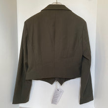 Load image into Gallery viewer, Weili Zheng Double Breasted Vintage Jacket Small Military Green Cropped Boxy