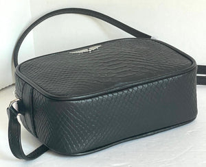 Zadig Voltaire Crossbody Womens Small Black Boxy Wings Leather Shoulder Bag