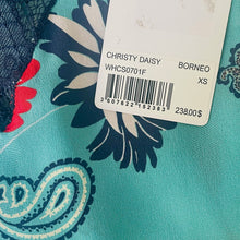 Load image into Gallery viewer, Zadig &amp; Voltaire Christy Blue Silk Camisole Daisy Print Lace Trim XS