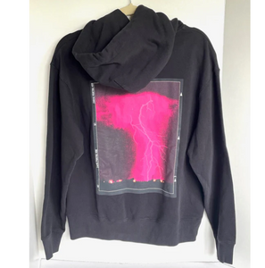 Zadig Voltaire Thunderbolt Hoodie Small Black CDF Cotton Sanchi Sweatshirt
