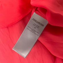 Load image into Gallery viewer, Zadig &amp; Voltaire label on a red garment