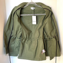 Load image into Gallery viewer, Green jacket on a mannequin with a white background