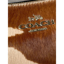 Load image into Gallery viewer, Coach Teri Shoulder Bag CDW45 Haircalf Cow Print Brown Leather Gold Tone A