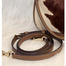 Load image into Gallery viewer, Coach Teri Shoulder Bag Haircalf Cow Print CDW45 Brown Leather B