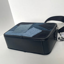 Load image into Gallery viewer, Coach Charter Crossbody 24 CAJ95 Blue Denim Patchwork Leather Shoulder