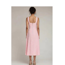 Load image into Gallery viewer, Avec Les Filles Anthropologie Pink Gingham Bustier Midi Dress Size 8