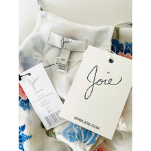 Load image into Gallery viewer, Joie Derwen White Floral Silk Sleeveless Ruffle Top Women's Medium