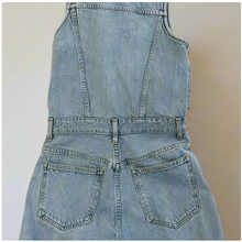 Load image into Gallery viewer, AGOLDE 70s Flared Denim Jumpsuit Womens 10 Blue Sleeveless V Neck